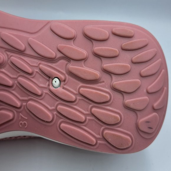 LAUREN TAYLOR Womens Pink SNEAKERS Size 37 slip-on ESPADRILLE stunning - Picture 11 of 12